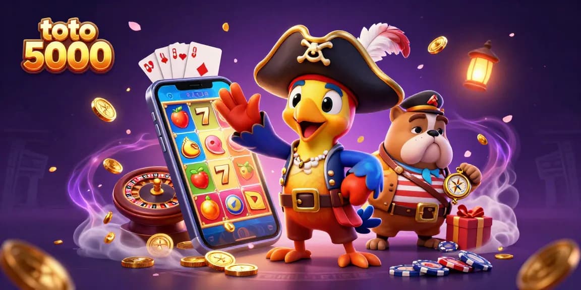 Experience the thrill of toto 5000 with an exciting slot-themed pirate adventure featuring lively characters and vibrant games.