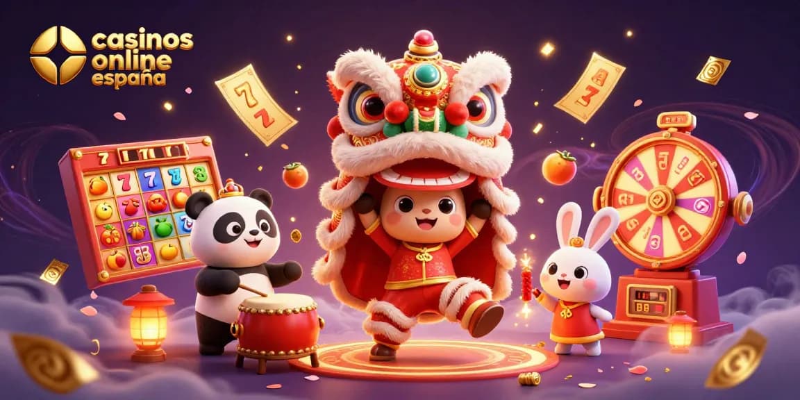 Disfruta de casinos online en España con un emocionante baile de león y juegos de tragamonedas vibrantes.
