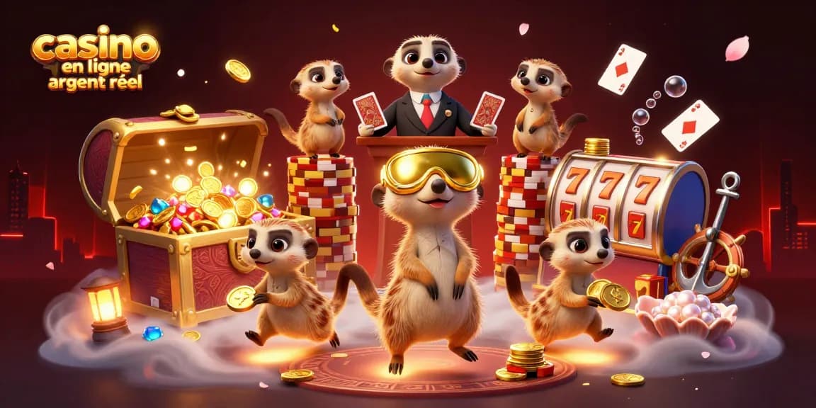 Amusez-vous dans un casino en ligne argent réel avec des meerkats et un cadre immersif.