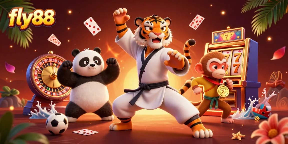 Experience thrilling gameplay with fly88 featuring vibrant characters and casino elements.