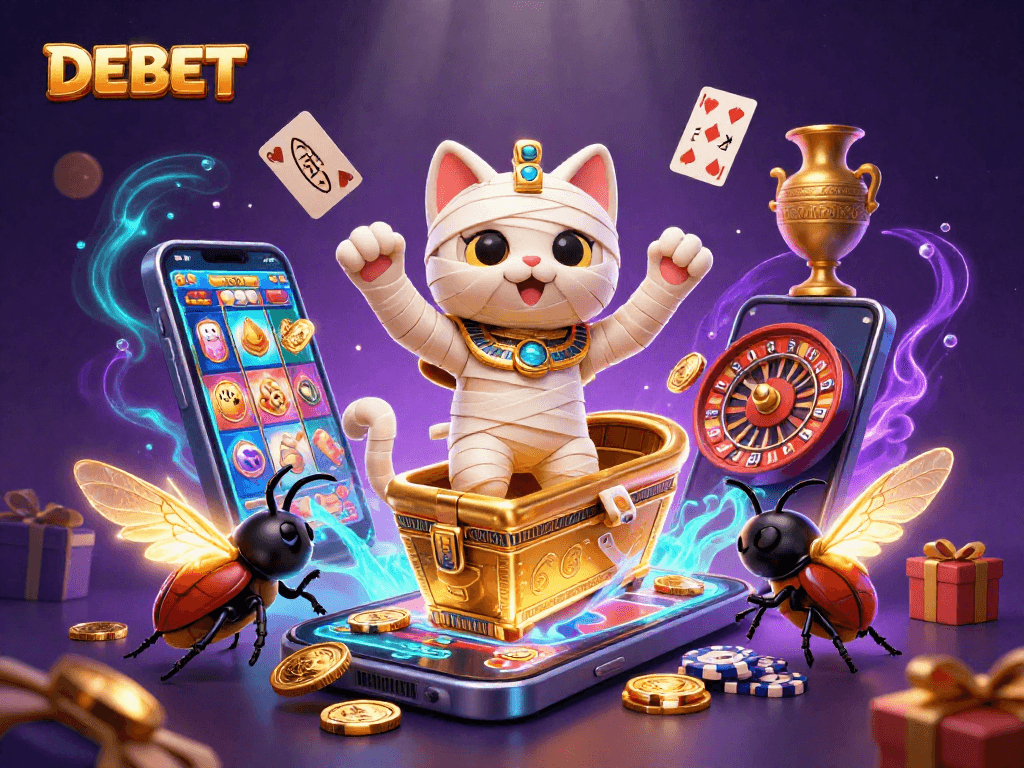 Experience the excitement of DEBET gaming with vibrant graphics and thrilling action.