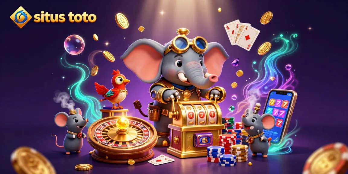 Menggandakan kesenangan bermain situs toto dengan elemen slot dan kartu yang bersinar di dunia kasino digital.