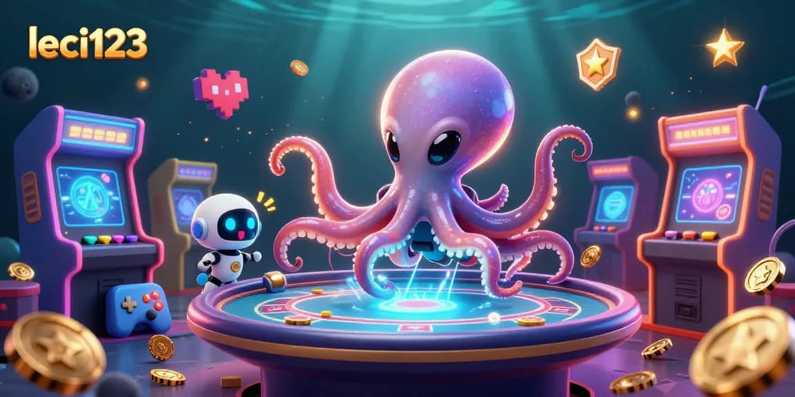 Experience thrilling gameplay with leci123's vibrant alien casino scene, featuring interactive poker action.