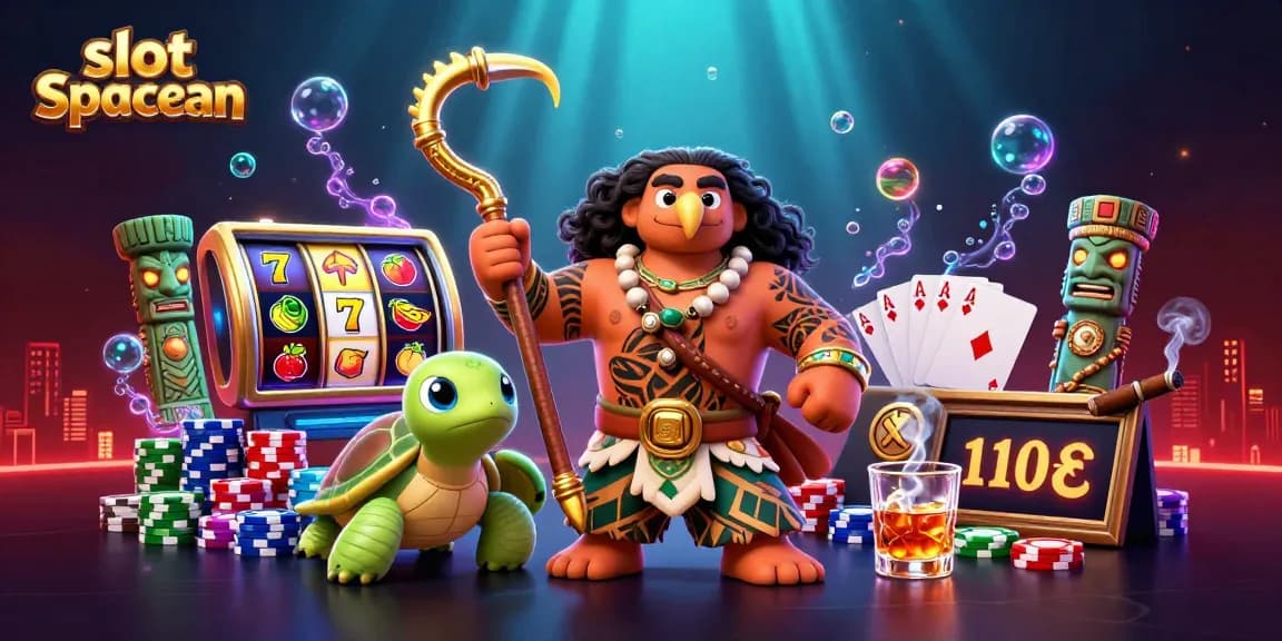 Spin the slot spaceman reels with vibrant characters and casino elements in a dynamic scene.