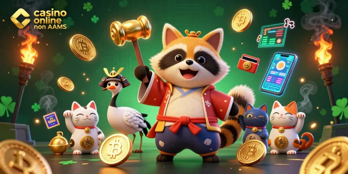 Partecipa a un'emozionante esperienza di gioco nei casinò online non AAMS con personaggi 3D colorati ed elementi crypto.