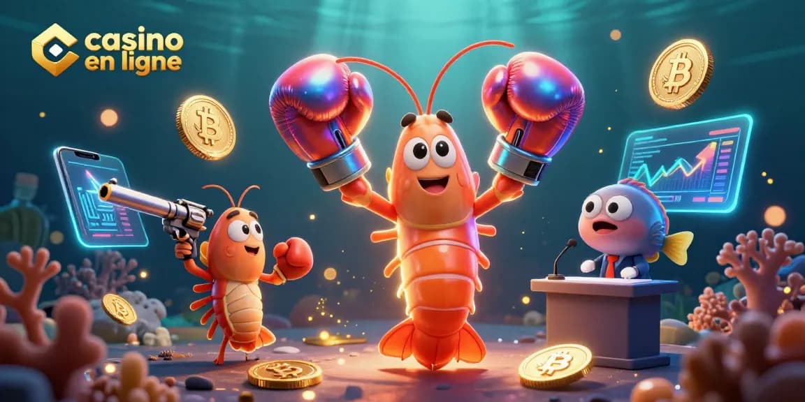 Profiter des jeux de casino en ligne avec des personnages animés et des éléments graphiques crypto.
