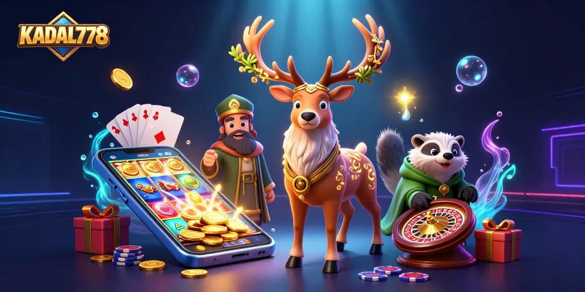KADAL778 offers exciting online slots with a 3D Irish druid theme and glowing gameplay, highlighting fun gaming action.