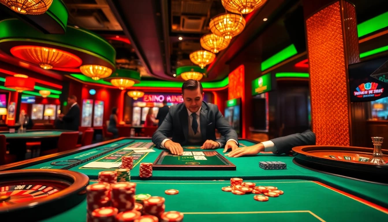 Learn how to cara buat akun totoplay88 in a vibrant casino setting surrounded by engaging games.