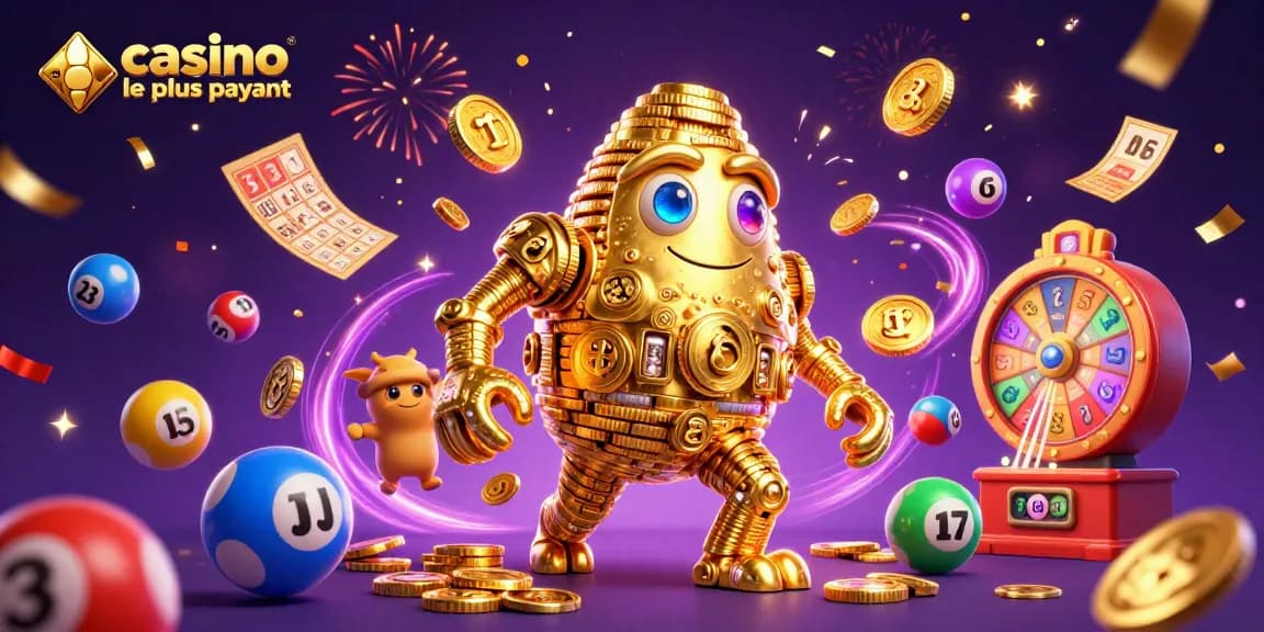 Découvrez le casino en ligne le plus payant avec un golem d'or dans une scène dynamique