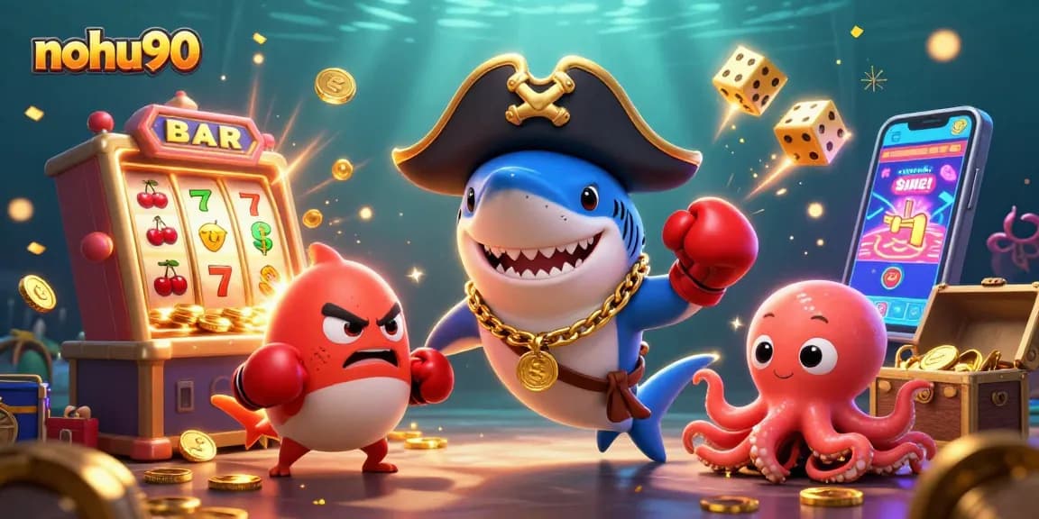 Engage in thrilling wins at nohu90 with vibrant casino games and colorful characters.