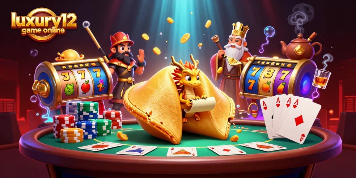 Experience the excitement of luxury12 game online with dynamic slot reels, golden rewards, and vibrant casino elements.