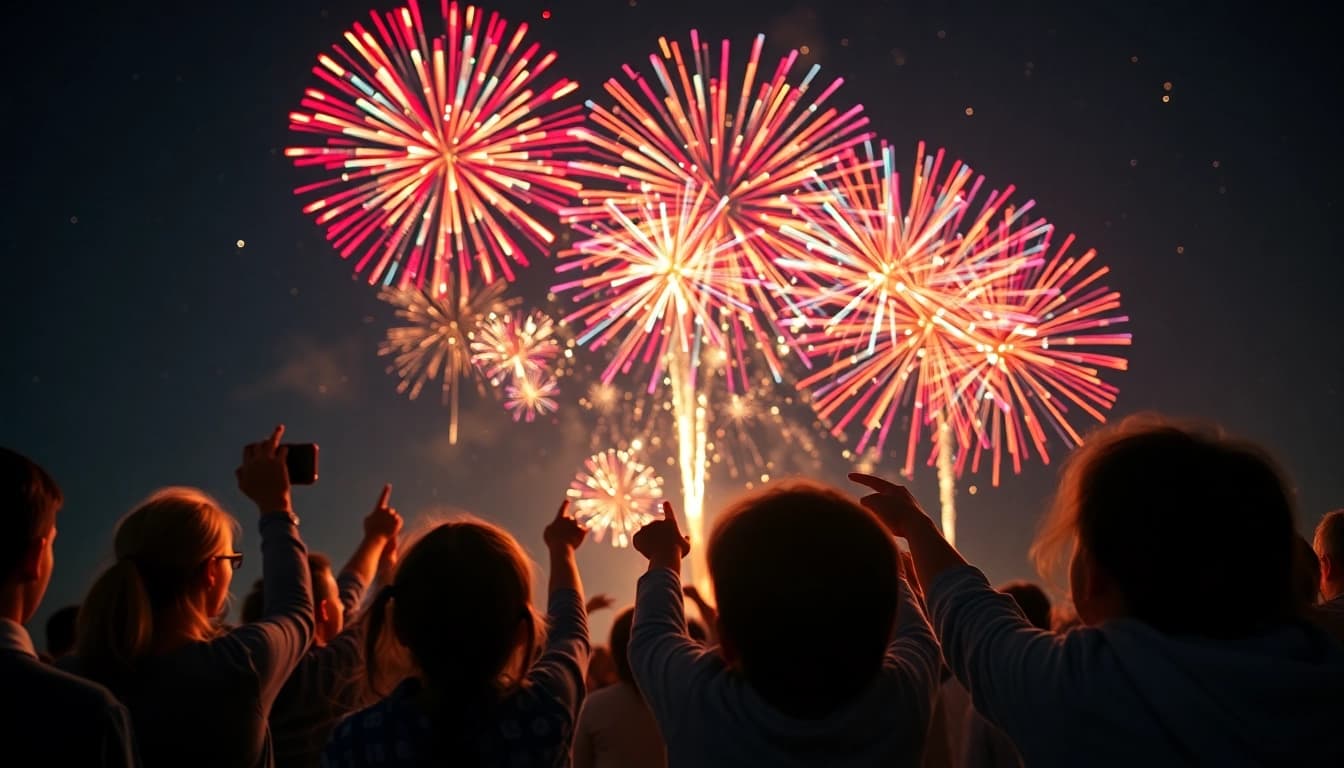 Watch stunning fireworks for sale illuminating the night for a vibrant celebration.