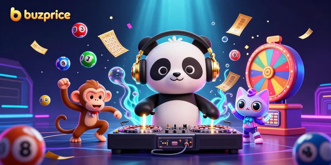 Engage in thrilling casino fun with buzprice's vibrant 3D characters and dynamic gambling elements.