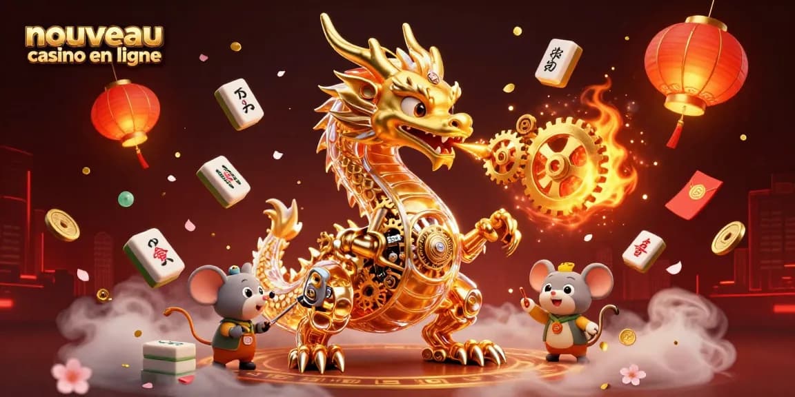 Découvrez les nouveautés du nouveau casino en ligne avec une illustration captivante et riche en éléments de jeu.
