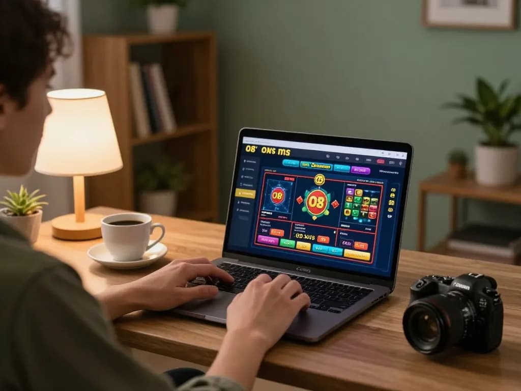 Online gaming experience with O8 casino interface visible, showcasing strategic betting.