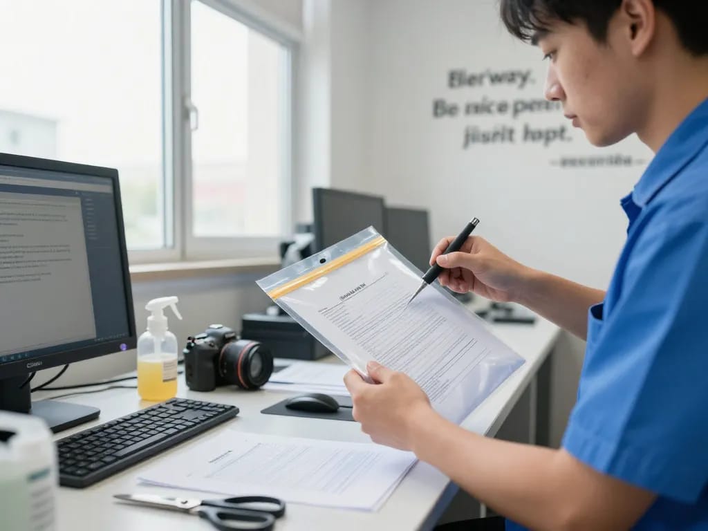 Extracting plastic from documents with care at a professional service for cách bóc giấy tờ đã ép plastic.
