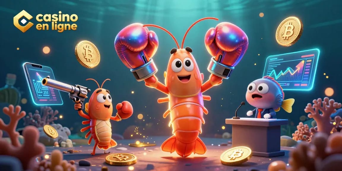 Profiter des jeux de casino en ligne avec des personnages animés et des éléments graphiques crypto.