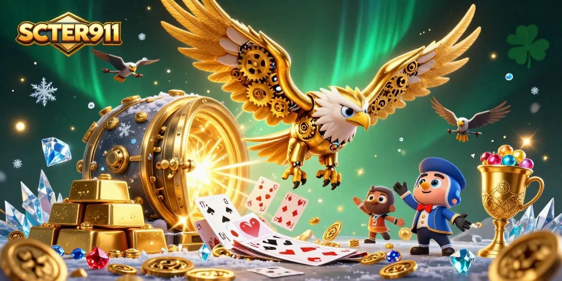 SCATTER911 delivering winning rewards with dynamic casino treasures and vibrant gaming elements.