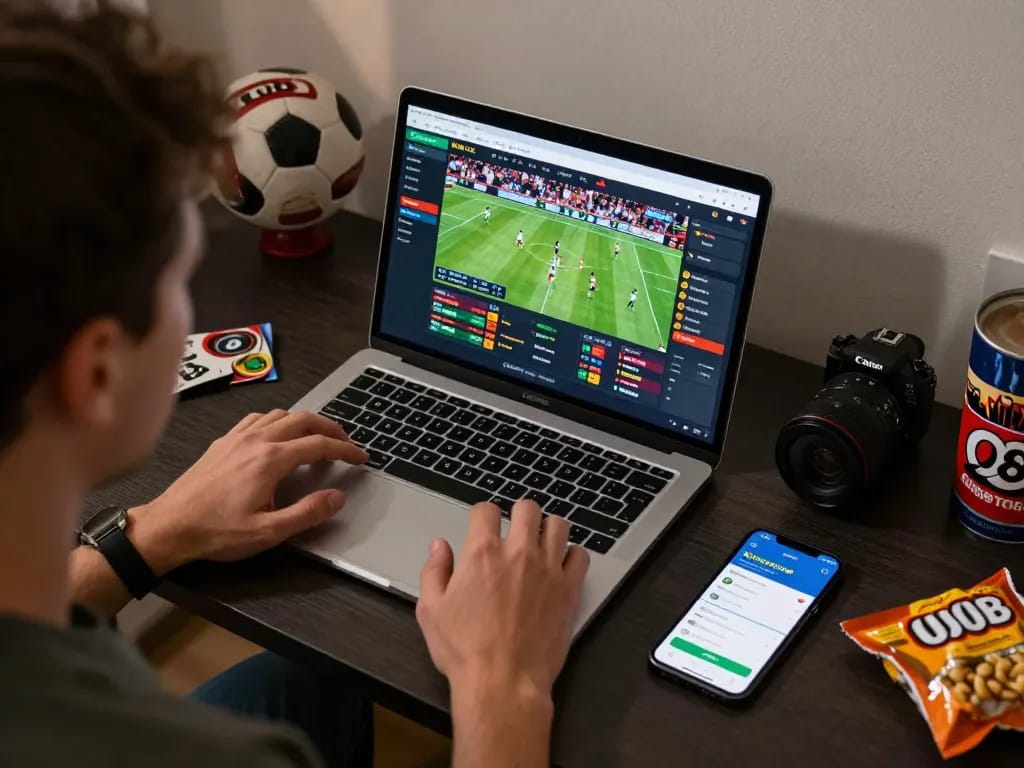 O8 betting interface displayed on a laptop during an active home sports betting session.