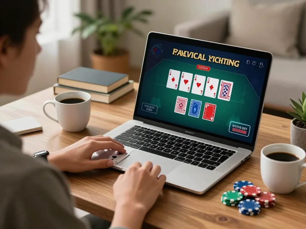 Hitclub player engaged in live blackjack, showcasing strategic gameplay with cards on screen.