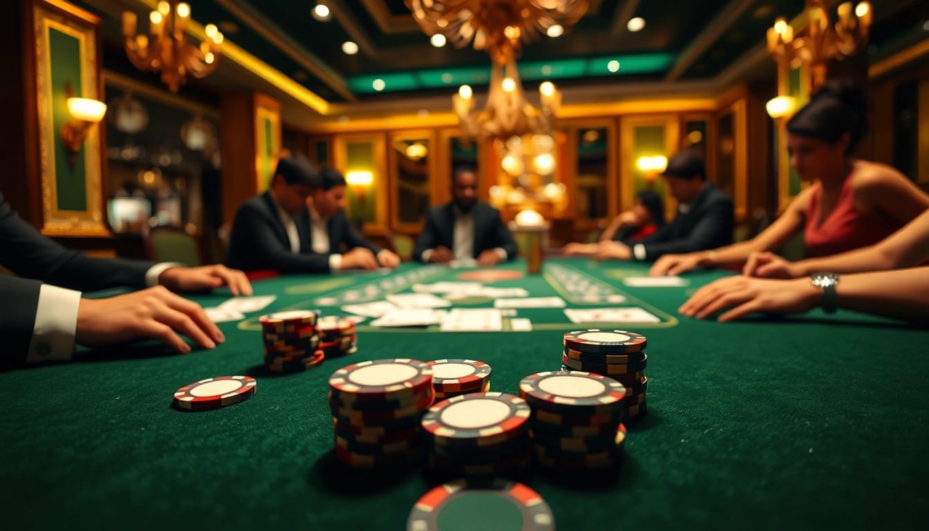 Experience the excitement of Non Uk Casino gaming with vibrant poker chips and cards in action.