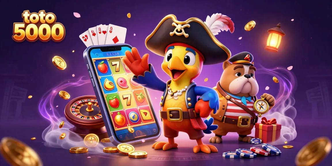 Experience the thrill of toto 5000 with an exciting slot-themed pirate adventure featuring lively characters and vibrant games.