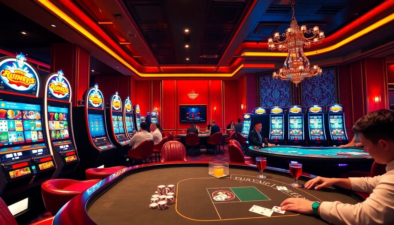 Experience the thrill of Non gamstop casino games amidst a vibrant atmosphere with sophisticated gaming.