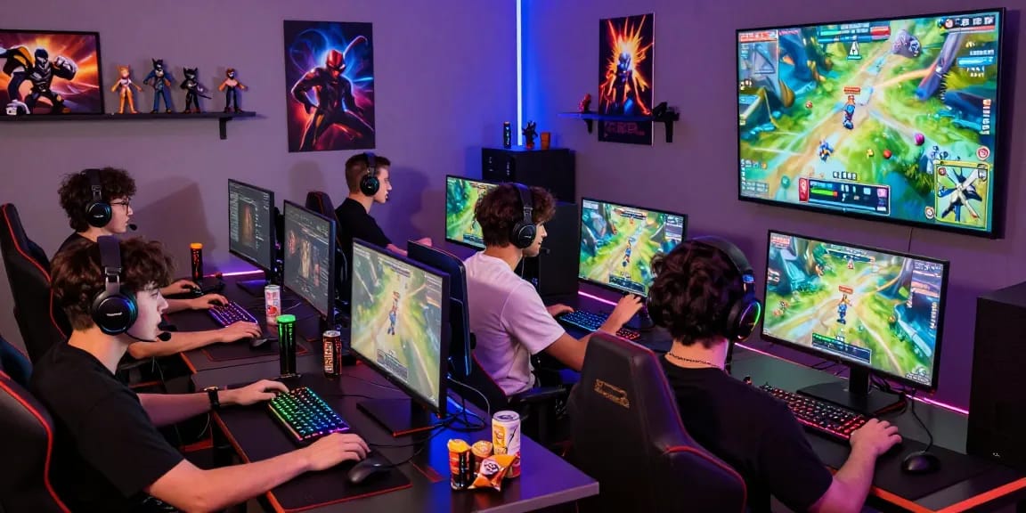 Engaged players experiencing the dynamic online gaming platform XX88 in an immersive gaming room.