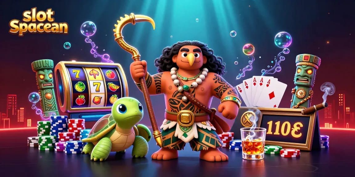 Spin the slot spaceman reels with vibrant characters and casino elements in a dynamic scene.