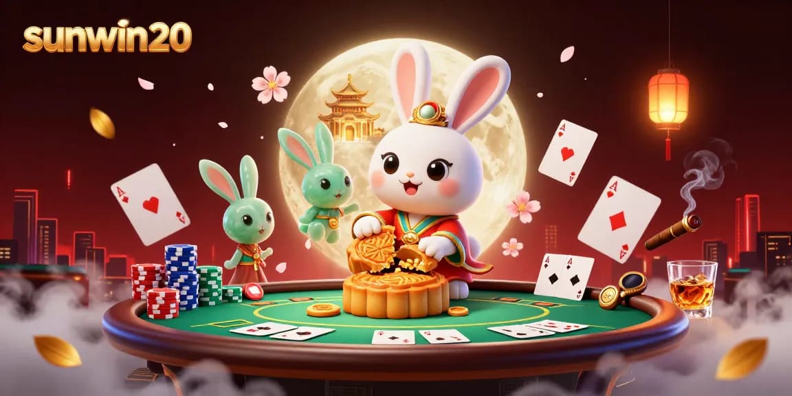 Bet on sunwin20 with poker excitement as the moon rabbit reveals hidden treasures!