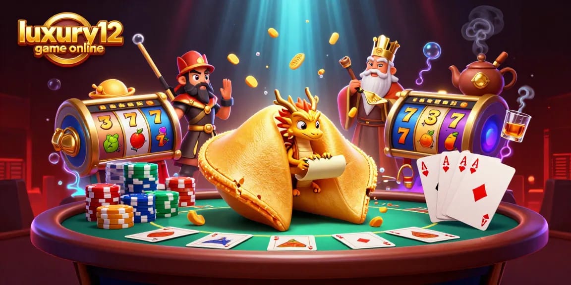Experience the excitement of luxury12 game online with dynamic slot reels, golden rewards, and vibrant casino elements.