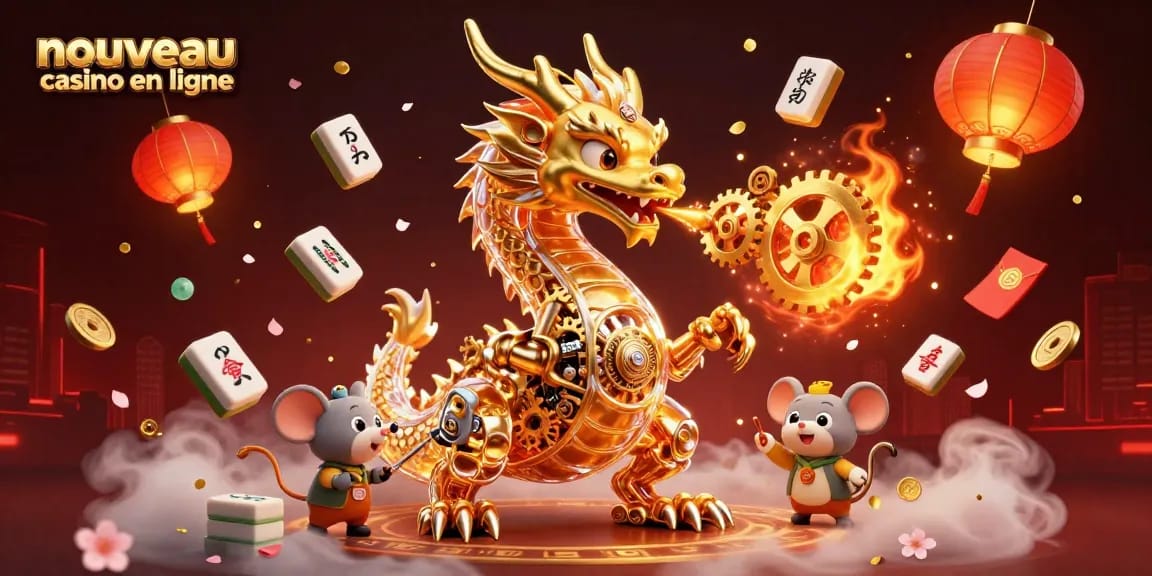 Découvrez les nouveautés du nouveau casino en ligne avec une illustration captivante et riche en éléments de jeu.