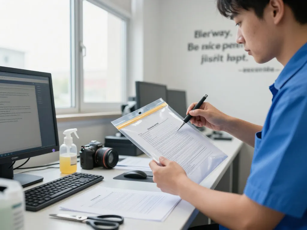 Extracting plastic from documents with care at a professional service for cách bóc giấy tờ đã ép plastic.