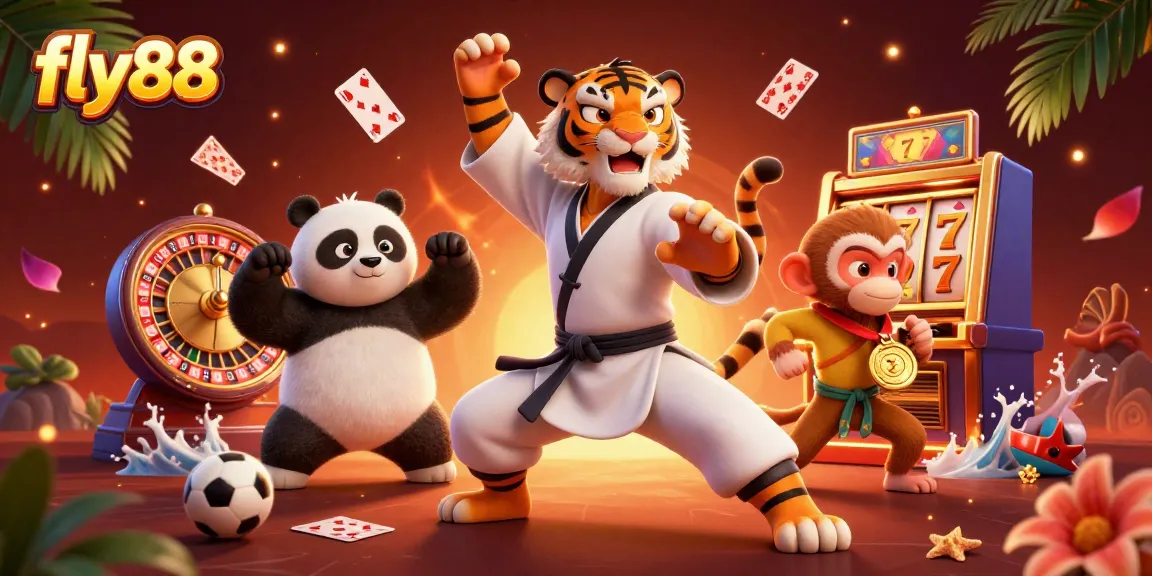 Experience thrilling gameplay with fly88 featuring vibrant characters and casino elements.