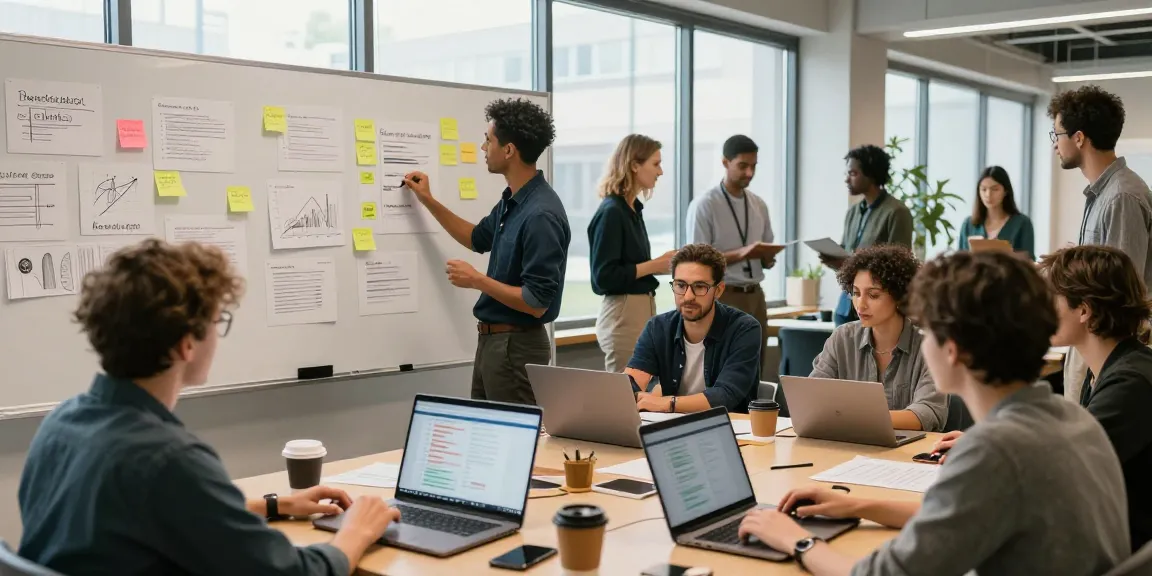 Diverse entrepreneurs collaborating in a dynamic coworking space at https://www.startsomethingpc.com, showcasing innovation and teamwork.