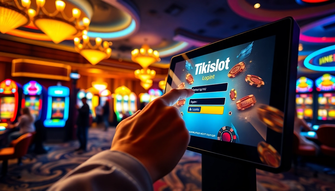 Akses tikislot login dengan tampilan kasino digital menarik dan interaktif.