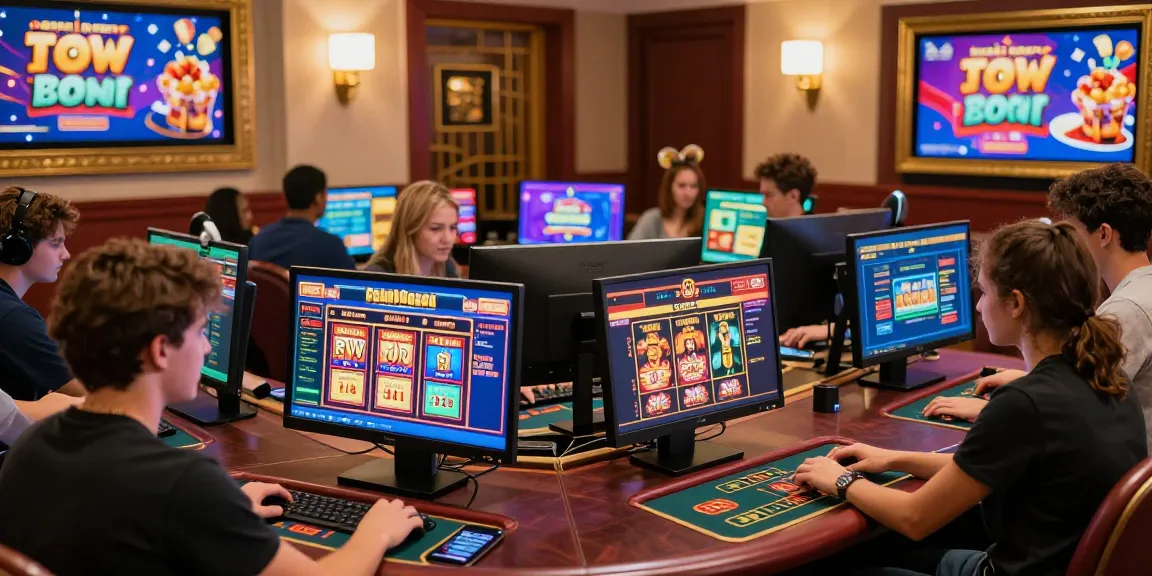 Engaging online gambling scene showcasing players at credit card casinos scoarch.org.uk.