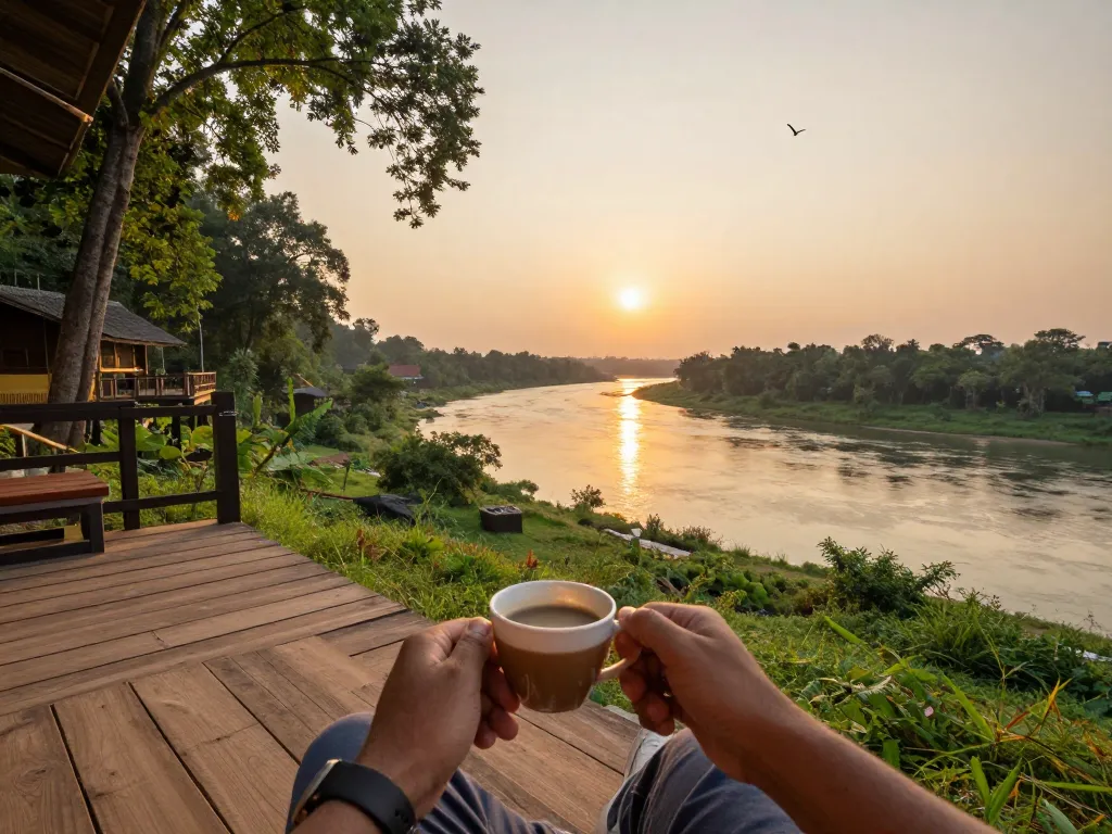 Dandeli resorts packages with serene river view and tranquil atmosphere for nature lovers.