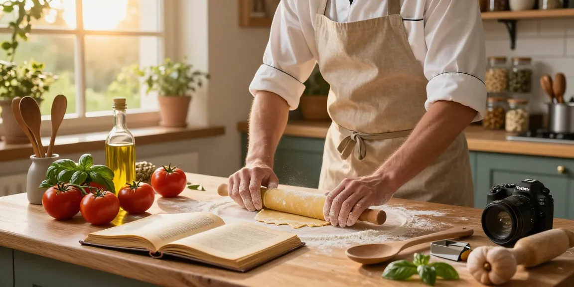 Click here to discover the art of Italian cooking in a warm kitchen scene.