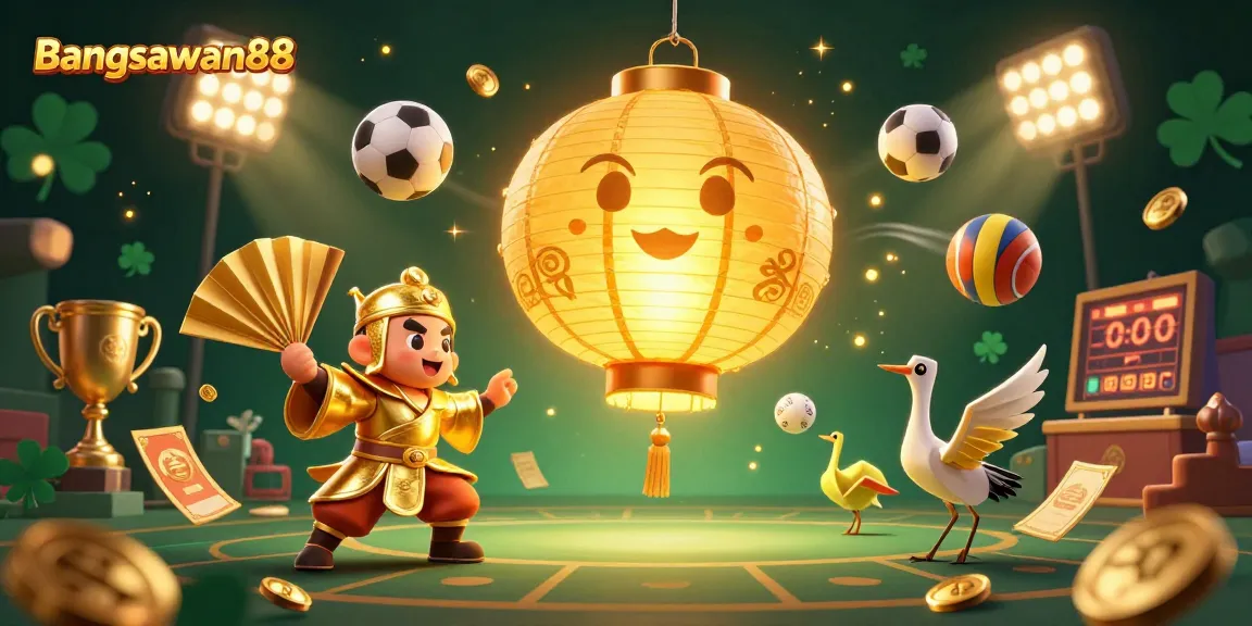 Bangsawan88 showcases a vibrant digital collage of sports betting excitement with a winning atmosphere.