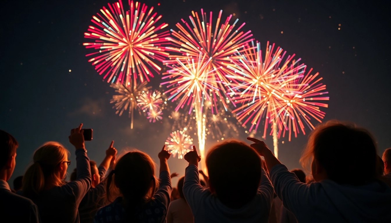 Watch stunning fireworks for sale illuminating the night for a vibrant celebration.