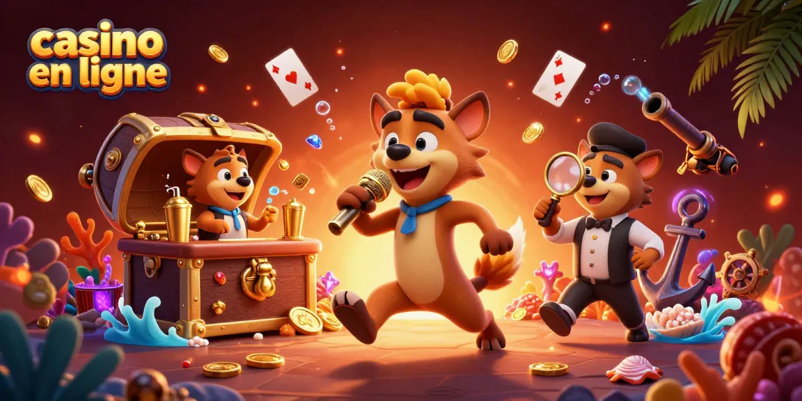 Vivez l'excitation dans un casino en ligne avec cette illustration humoristique de hyènes animées.