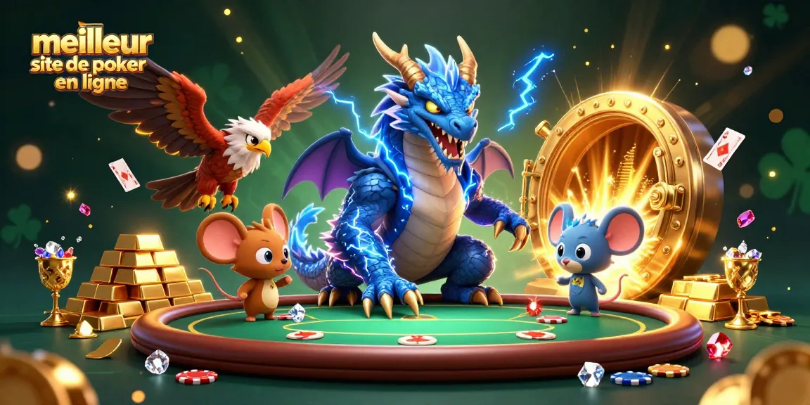 Gagnez avec le meilleur site de poker en ligne en profitant d'un jeu intense à la table de poker.