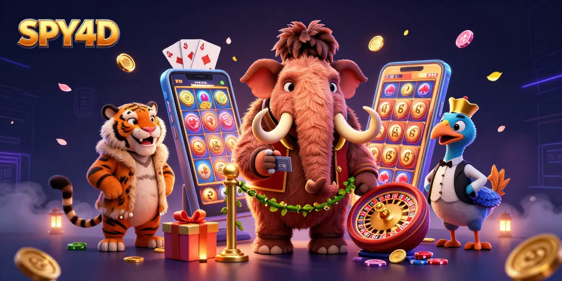 Jelajahi SPY4D dengan bouncer mamut berbulu, dan tamu VIP harimau saber di kasino.