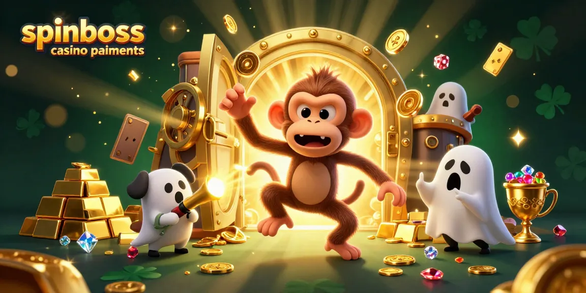 Découvrez les paiements du casino SpinBoss grâce à un monkey poltergeist et un chiot chasseur de fantômes.