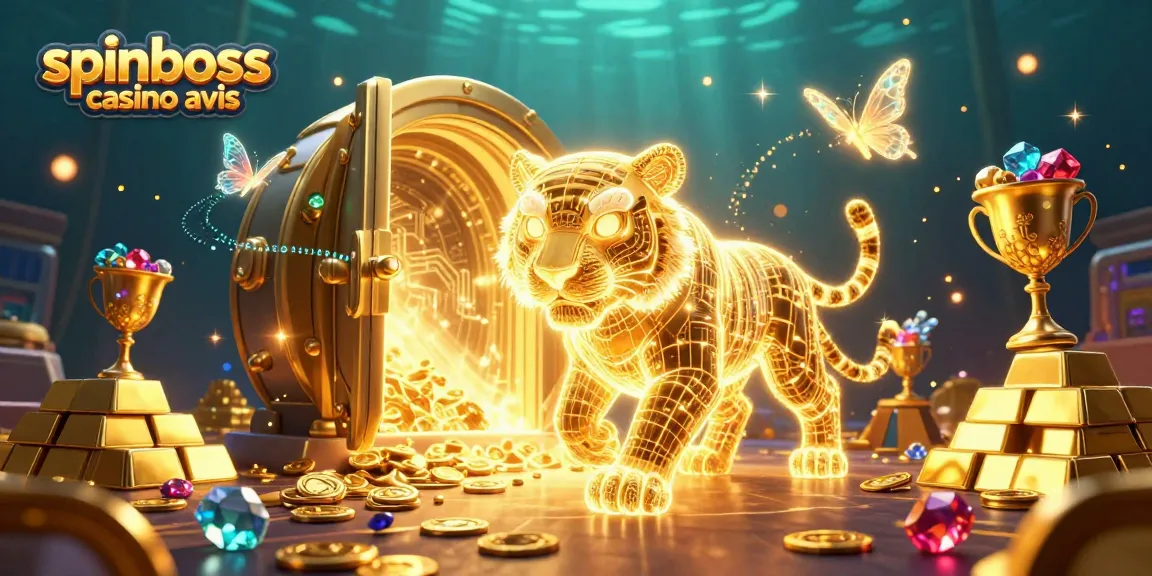 Découvrez l'illustration 3D de SpinBoss Casino avis, plongez dans l'univers des jeux d'argent.