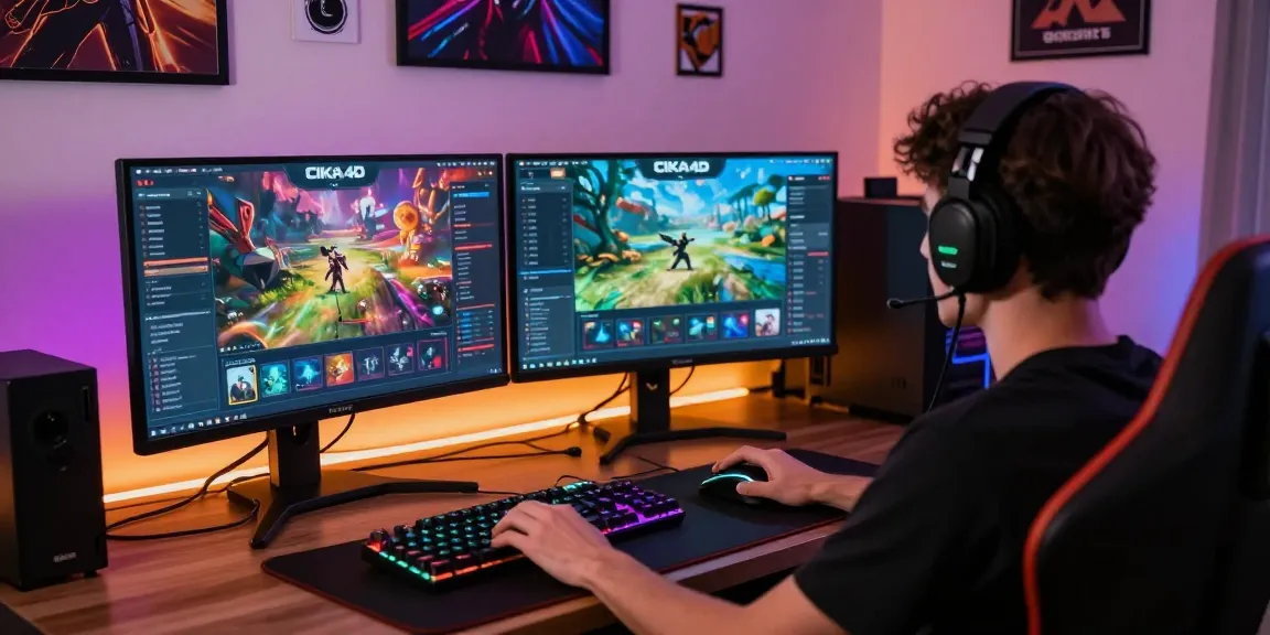 Engaging gaming scene with CIKA4D platform and vibrant atmosphere