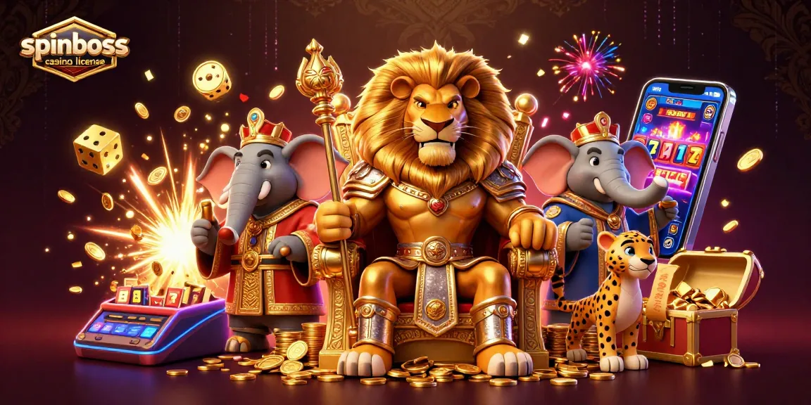 Visualisez la licence SpinBoss Casino tout en explorant un univers dynamique de jeux de casino.