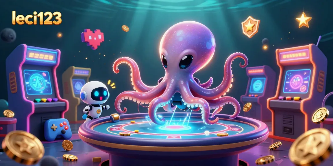 Experience thrilling gameplay with leci123's vibrant alien casino scene, featuring interactive poker action.