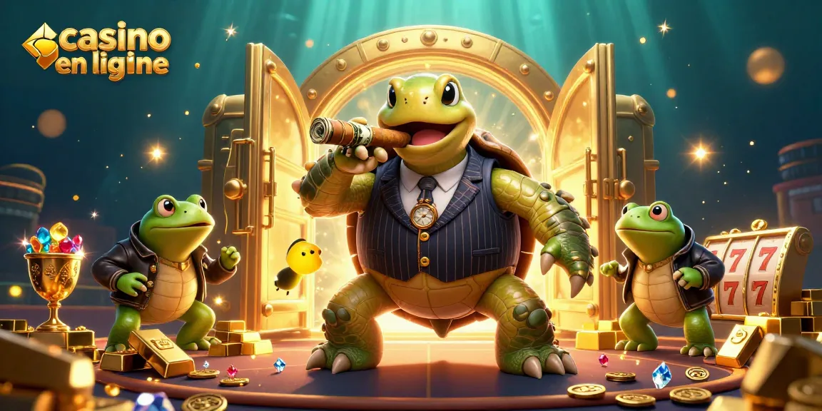 Profitez d'une expérience inoubliable au casino en ligne avec une illustration vibrant d'un monde de jeux captivant.